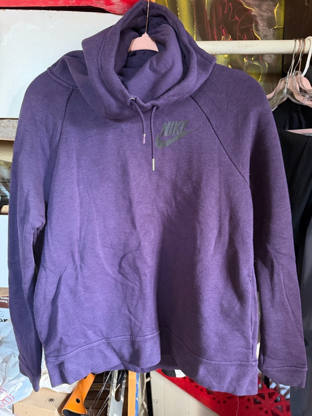 Nike Women's Deep Purple Cowl Neck Pullover